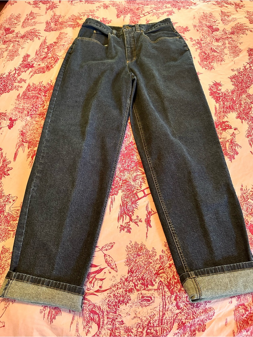 Talbots Straight Leg Women's size 10 Dark Wash Blue Denim jeans